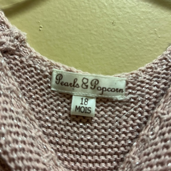 Pearls & Popcorn pink shimmer dress - Picture 2 of 4